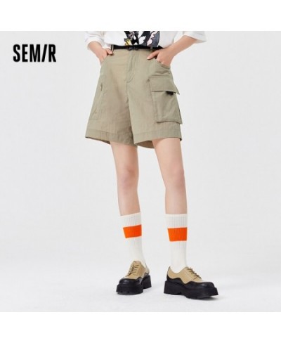 Casual Pants Women Textured Overalls Handsome 2023 Summer New Style Crotch Slim Shorts Simple Fashion $34.82 - Bottoms