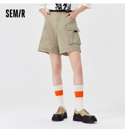 Casual Pants Women Textured Overalls Handsome 2023 Summer New Style Crotch Slim Shorts Simple Fashion $34.82 - Bottoms