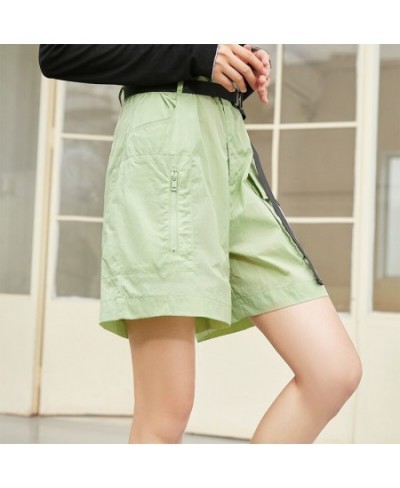 Casual Pants Women Textured Overalls Handsome 2023 Summer New Style Crotch Slim Shorts Simple Fashion $34.82 - Bottoms