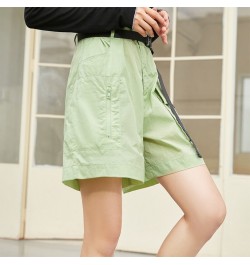 Casual Pants Women Textured Overalls Handsome 2023 Summer New Style Crotch Slim Shorts Simple Fashion $34.82 - Bottoms