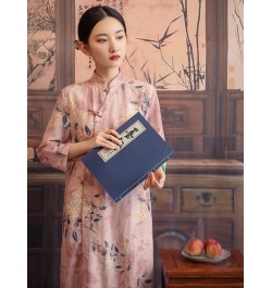 2023 Temperament Fashion Chinese Style Spring Summer Dress Thin Soft Cotton Linen Print Floral Women Casual Dress $41.41 - Dr...