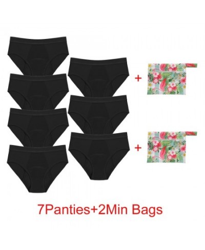 Bamboo Fiber Menstrual Panties Heavy Absorption Leakproof 4-Layer Women Maternity & Postpartum Undies Period Briefs With Bags...