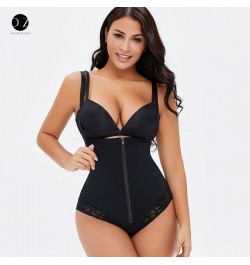 Women Shapewear Bodysuit Shaper High Waist Cincher Sexy Lace Smooth Butt Lifter Lingerie Seamless Zipper Butterfly Underwear ...