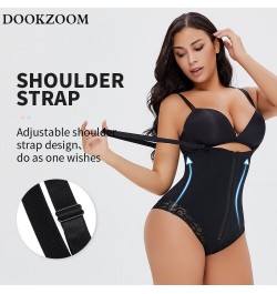 Women Shapewear Bodysuit Shaper High Waist Cincher Sexy Lace Smooth Butt Lifter Lingerie Seamless Zipper Butterfly Underwear ...