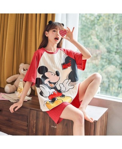 Pajamas for woman Suit Kawaii Cartoon Linabell Anime Summer Ladies Short-Sleeved Shorts Home wear Service Wholesale $30.17 - ...