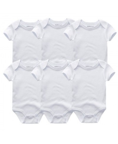 3/5/6/8PCS Solid Cotton Unisex Newborn Baby Girl Clothes Bodysuits Short Sleeve Baby Boy Clothes Jumpsuit Print Ropa Bebe $38...