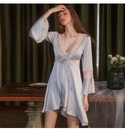 774 Sexy Women's Robe Set Sleepwear Nightgown Women Lingerie Sleeping Dress Night Gown Nighty $54.32 - Sleepwears