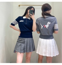 Y2k Clothes Tops Graphic Knit T Shirts Women Cothing 2022 Summer Clothes For Womens Kawaii Harajuku Korea Fashion Short Sleev...