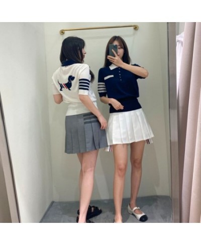 Y2k Clothes Tops Graphic Knit T Shirts Women Cothing 2022 Summer Clothes For Womens Kawaii Harajuku Korea Fashion Short Sleev...