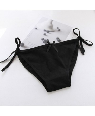 New Style Black Japanese Ladies Briefs Lace Bow Sexy Fashion Translucent Cute Large Size Mesh Personality Trend Cute $12.83 -...