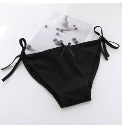 New Style Black Japanese Ladies Briefs Lace Bow Sexy Fashion Translucent Cute Large Size Mesh Personality Trend Cute $12.83 -...