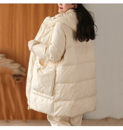 Women 90% White Duck Down Long Jacket with Hood Autumn Winter Down Coat Loose Over Size Outwear 2023 New $101.70 - Jackets & ...