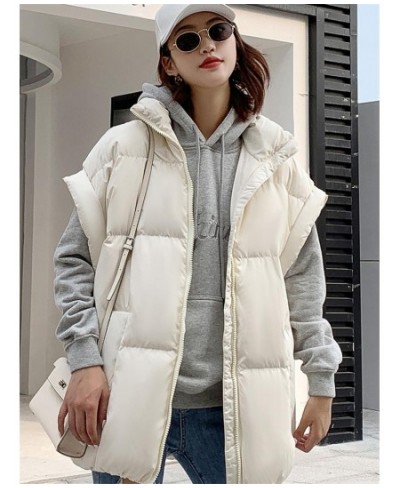 Fashion Vest Woman Jacket Waistcoat Chaqueta Loose Warm Ladies Vest Thick Sleeveless Down Cotton Vest Female Solid Parkas $93...