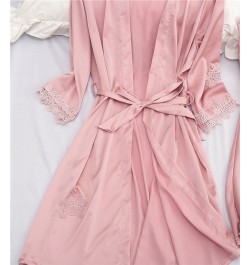 New Womens Strap Top Pants Suit Pajamas Sleepwear Sets Spring Autumn Home Wear Nightwear Kimono Robe Bath Gown M-XL $56.06 - ...