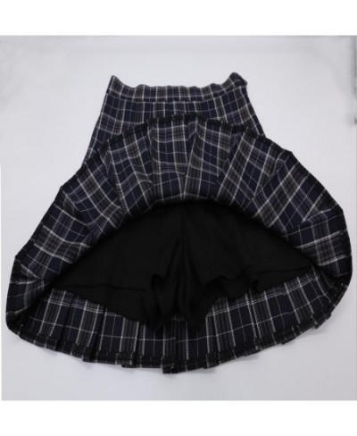 Kawaii Korean School Uniform Skirt For Girls Plaid Skirt For Women Students High Waist Rock Pleated Skirts $30.95 - Skirts