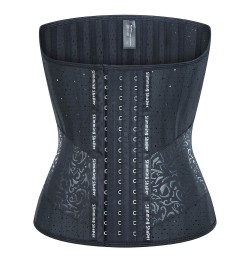 25 Steel Bone Long Torso Latex Waist Trainer Corset Body Shapewear Women faja Girdles High Waisted Cincher Slimming Belly $55...