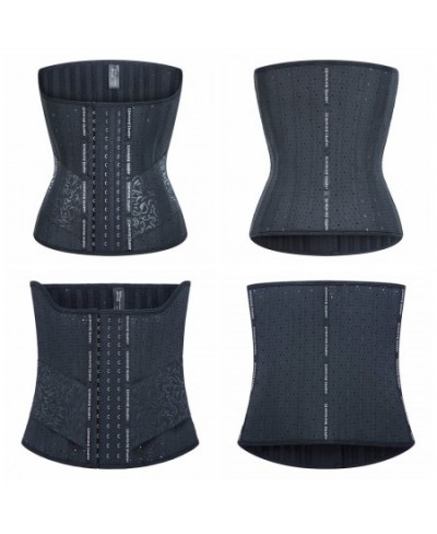 25 Steel Bone Long Torso Latex Waist Trainer Corset Body Shapewear Women faja Girdles High Waisted Cincher Slimming Belly $55...