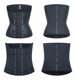 25 Steel Bone Long Torso Latex Waist Trainer Corset Body Shapewear Women faja Girdles High Waisted Cincher Slimming Belly $55...