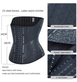 25 Steel Bone Long Torso Latex Waist Trainer Corset Body Shapewear Women faja Girdles High Waisted Cincher Slimming Belly $55...