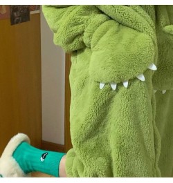 Nightgown For Womens Monster Animal Pajamas Winter Flannel Pyjamas Cartoon Long Sleeve Coral Fleece Warm Sleepwear Long Wear ...