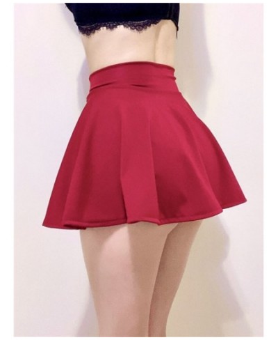 Women's skirt faldas jupe mini skirts ropa Sexy clothes solid color pleated skirt opaque dance yoga swing folds ultrashort 30...