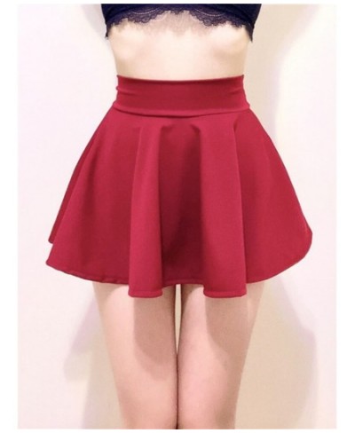 Women's skirt faldas jupe mini skirts ropa Sexy clothes solid color pleated skirt opaque dance yoga swing folds ultrashort 30...