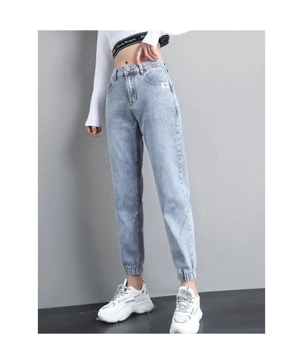 Female Street Jeans 2022 New High Waist Ankle Ninth Jeans Women's Sports Pants Summer Korean Ladies Casual Slim Fit Harem Pan...