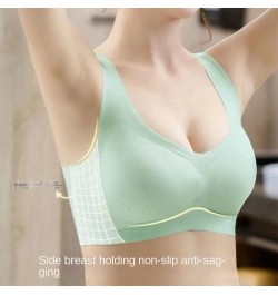 Ice Silk Seamless Underwear Ladies No Steel Ring Anti-sagging Large Size Beautiful Back Bra Women Ultra-thin $22.17 - Underwear