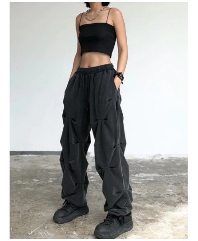 Women Streetwear Pants Black Hip Hop 2022 Cargo Harajuku Baggy Sweatpants Joggers $29.07 - Bottoms