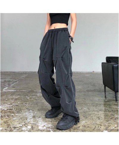 Women Streetwear Pants Black Hip Hop 2022 Cargo Harajuku Baggy Sweatpants Joggers $29.07 - Bottoms