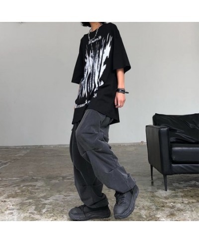 Women Streetwear Pants Black Hip Hop 2022 Cargo Harajuku Baggy Sweatpants Joggers $29.07 - Bottoms