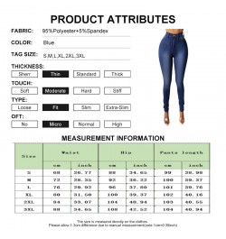 Fashion High-Waist Women'S Jeans 2022 New Slim Denim Pencil Pants Stretch Full Length Skinny Pants Solid Color Casual Trouser...