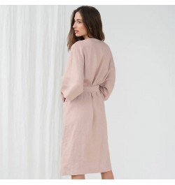 Sexy Women Cotton Komono Robe Solid Ladies Medium Sleeve Bathrobe Simple Relaxed Comfortable Home Wear Sweat SPA Robes $43.40...