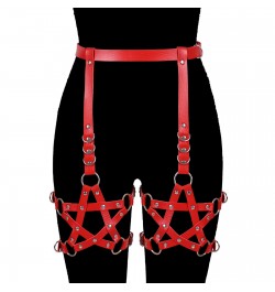 Pentagram Pu Leather Harness Leg Garters Lingerie Sexy Erotic Harness Belt Bondage Lingerie Suspender Belt Gothic Punk Style ...