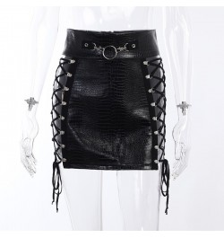 Gothic Skirts Bandage Micro Mini Skirt Extreme Sexy Grunge Clothes Y2k Hollow Out Vintage Skirt Slim Fit Aesthetic Draw Rope ...