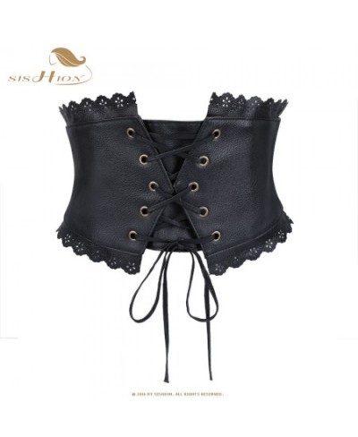 2023 Goth Gothic Clothing Underbust Corset VB0013 Women Belts Elastic Wide PU Leather Black Corsets for Waist Trainer $22.33 ...