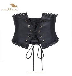 2023 Goth Gothic Clothing Underbust Corset VB0013 Women Belts Elastic Wide PU Leather Black Corsets for Waist Trainer $22.33 ...