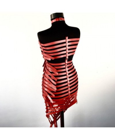 Bdsm Sexy Women's Underwear Full Body Adjustable Pu Leather Harness Bra Bondage Belt Garter Suspenders Nightclub Luxury $25.4...