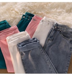 Y2K New American Retro Hong Kong Style High Waist Wide-Leg Women Jeans Spring Ins Loose Straight Mop Pants Joker Wide-Leg Pan...