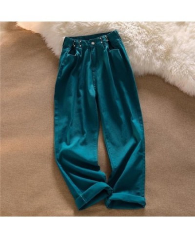 Y2K New American Retro Hong Kong Style High Waist Wide-Leg Women Jeans Spring Ins Loose Straight Mop Pants Joker Wide-Leg Pan...