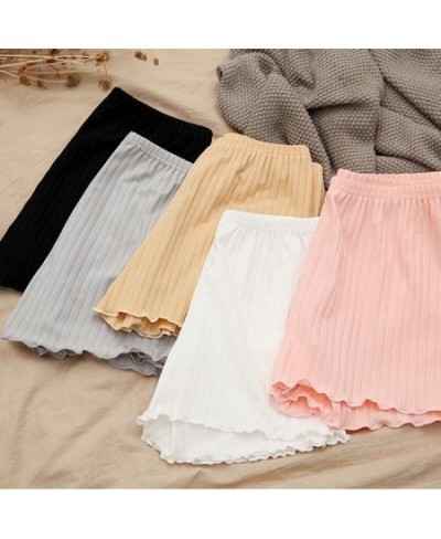 Striped Safety Briefs Ladies Shorts Seamless Hip Underwear Summer Shorts Home Outdoor Party Skirt Base Short Pants Women $14....