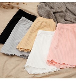 Striped Safety Briefs Ladies Shorts Seamless Hip Underwear Summer Shorts Home Outdoor Party Skirt Base Short Pants Women $14....