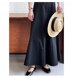 Black Color Fashion Women Long Skirt Summer High Waist Ball Gown Skirts $64.84 - Skirts