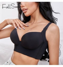 Deep Cup Bra Push Up Bras for Women Plus Size Hide Incorporated Full Back Coverage Lingerie Back Fat Shaper Bra 34-50 $31.34 ...