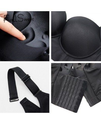 Deep Cup Bra Push Up Bras for Women Plus Size Hide Incorporated Full Back Coverage Lingerie Back Fat Shaper Bra 34-50 $31.34 ...