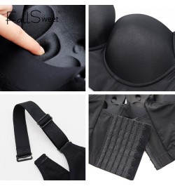 Deep Cup Bra Push Up Bras for Women Plus Size Hide Incorporated Full Back Coverage Lingerie Back Fat Shaper Bra 34-50 $31.34 ...