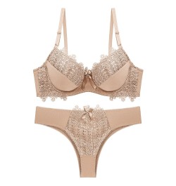 Sexy Women Push Up Sexy Lace Underwear Bra and Thong Set Female Bra and Panty Set $22.90 - Underwear