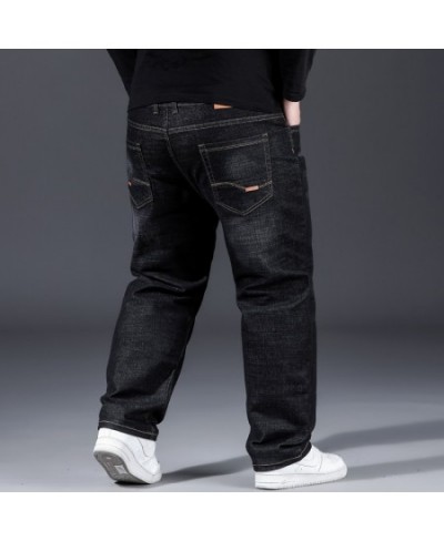 Fashion 10XL Oversize Jeans Men Fat Loose Trousers Casual Cargo Pants Jeans Men Black Baggy Jeans Comfortable Work Daily Jean...