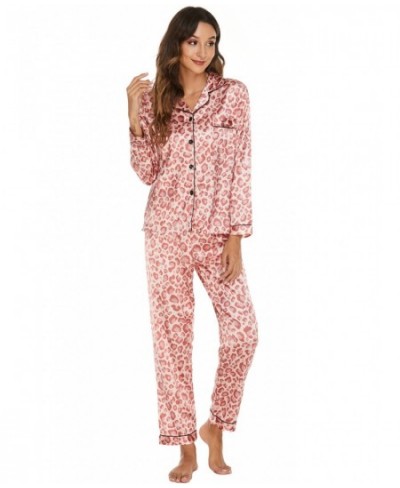 Home Suit Pajamas Set Women Satin Cardigan Long-sleeved Sleep Tops Trousers Suits Floral Printed Pijamas Women Sleepwear $31....