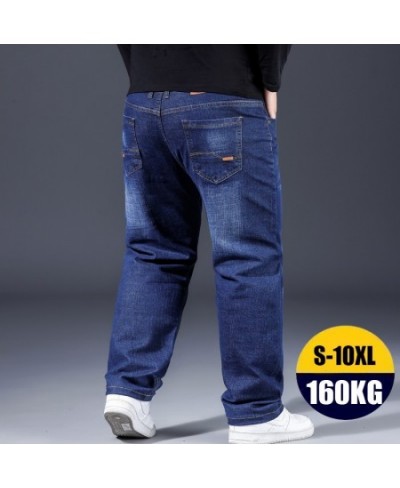 Fashion 10XL Oversize Jeans Men Fat Loose Trousers Casual Cargo Pants Jeans Men Black Baggy Jeans Comfortable Work Daily Jean...